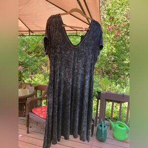 Torrid Black Wash Super Soft Dress 1X, new